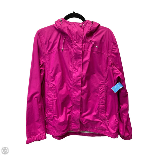 Jacket Windbreaker By L.l. Bean In Pink, Size: L