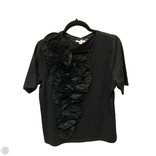 Top Short Sleeve By Chicos In Black, Size: M
