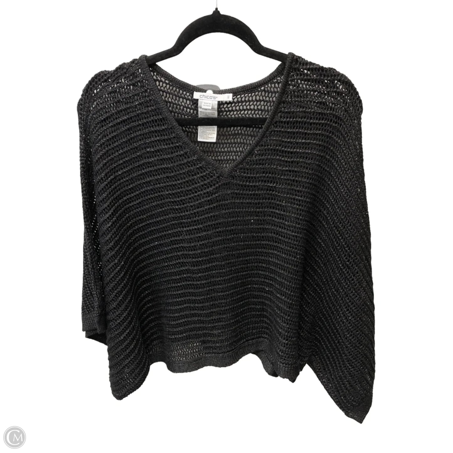 Sweater By Chicos In Black, Size: S