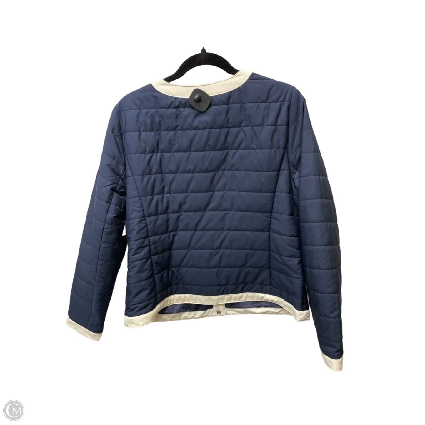 Jacket Puffer & Quilted By Talbots In Navy, Size: M