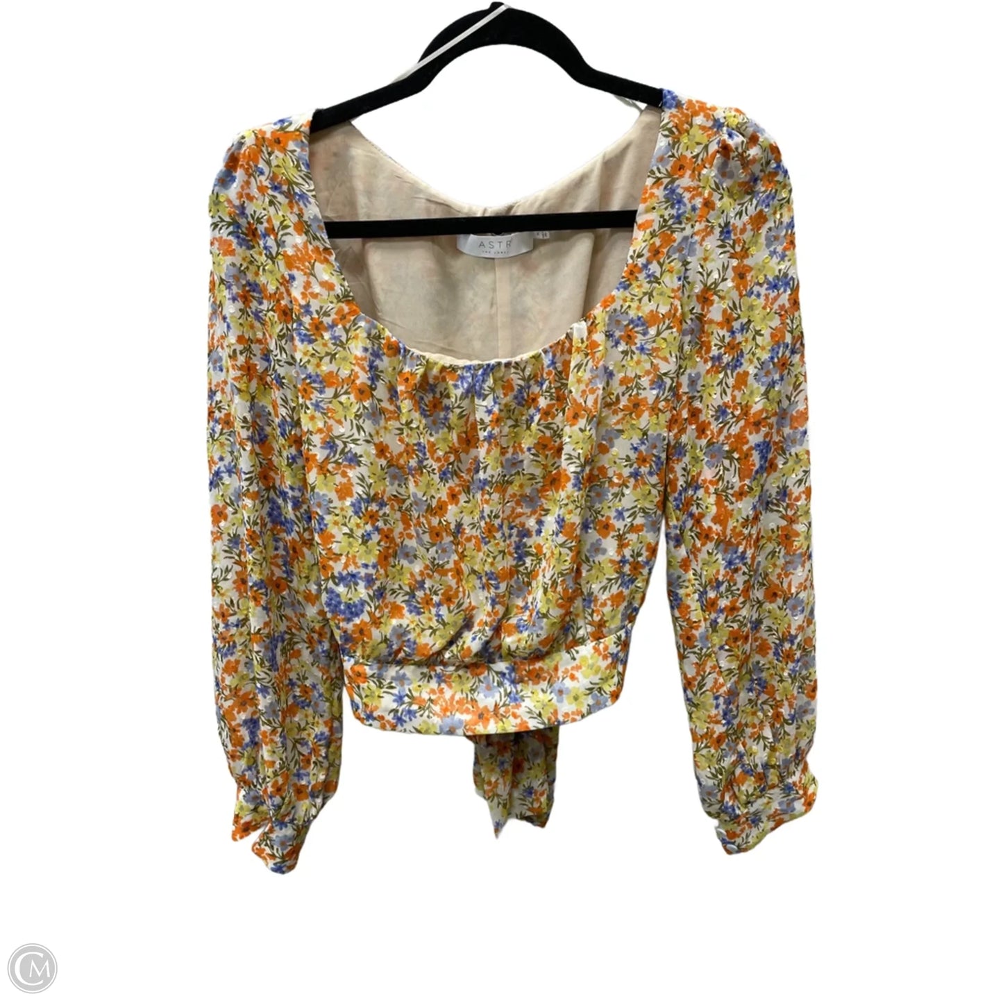 Blouse Long Sleeve By Astr The Label In Floral Print, Size: M