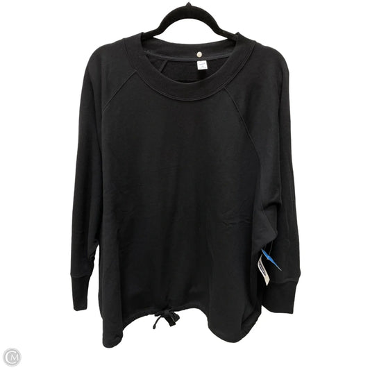 Sweatshirt Crewneck By Old Navy In Black, Size: 3x