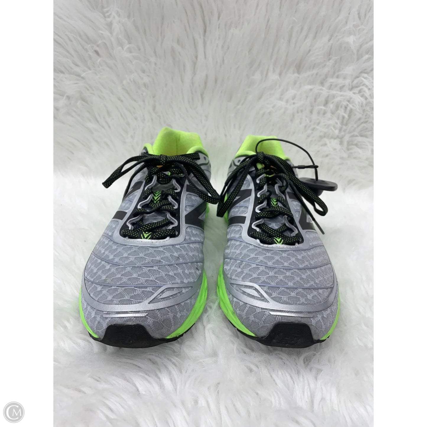 Shoes Athletic By New Balance In Green & Grey, Size: 8.5