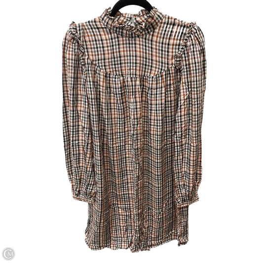 Dress Casual Midi By A New Day In Checkered Pattern, Size: S