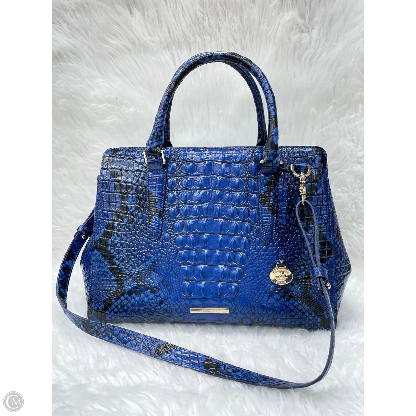Handbag Designer By Brahmin, Size: Large