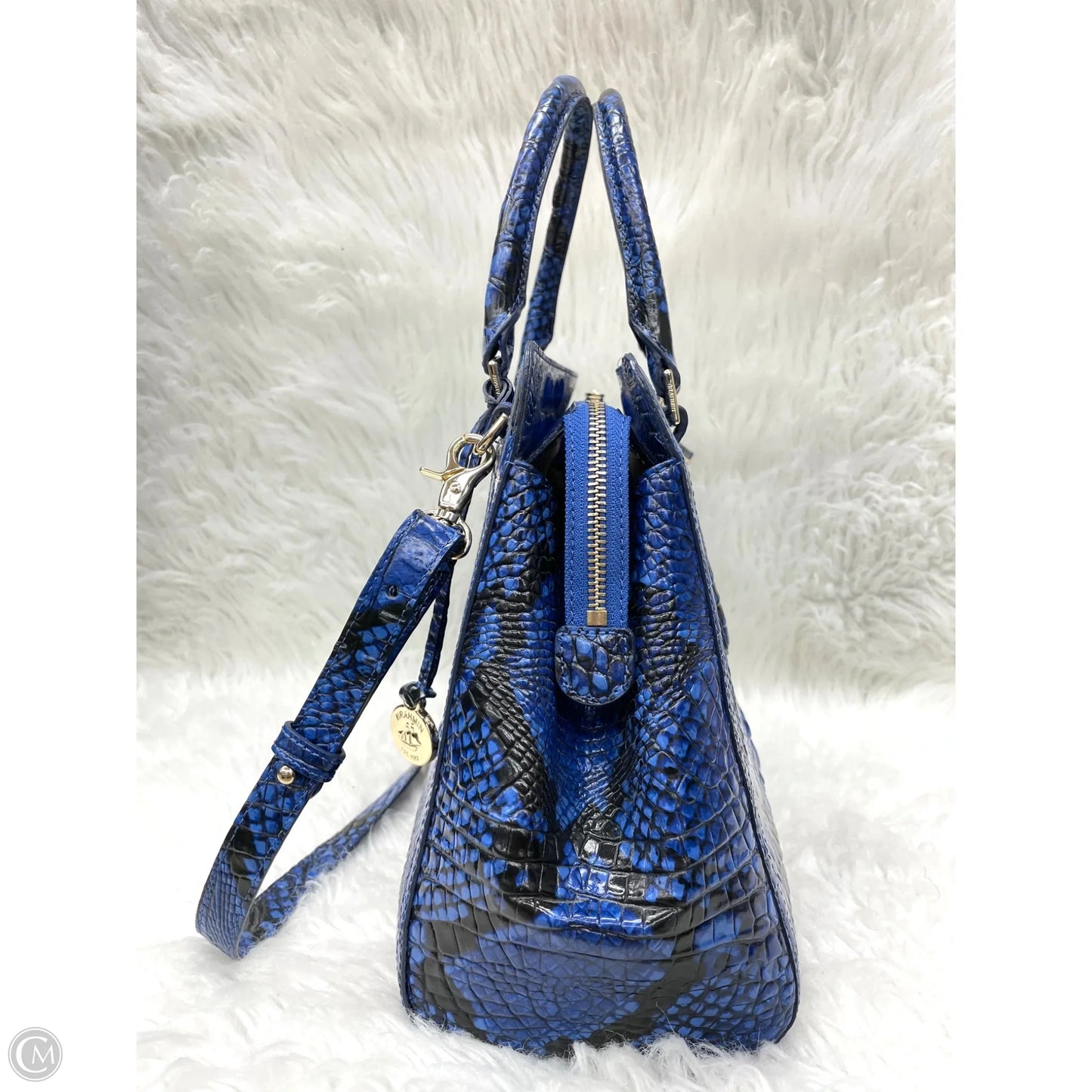 Handbag Designer By Brahmin, Size: Large