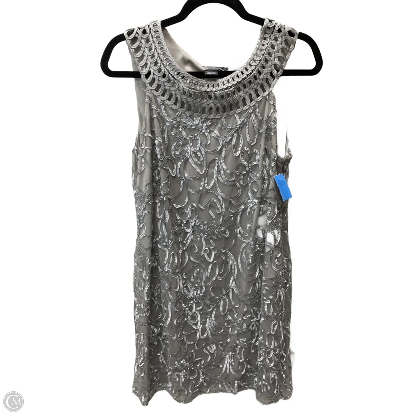 Dress Party Short By Jessica Howard In Silver, Size: L