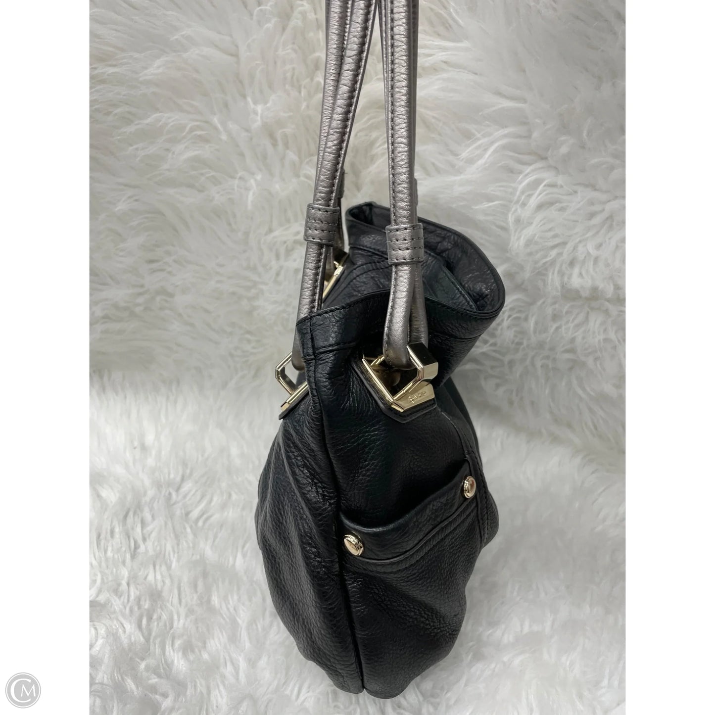 Handbag Leather By B. Makowsky, Size: Medium