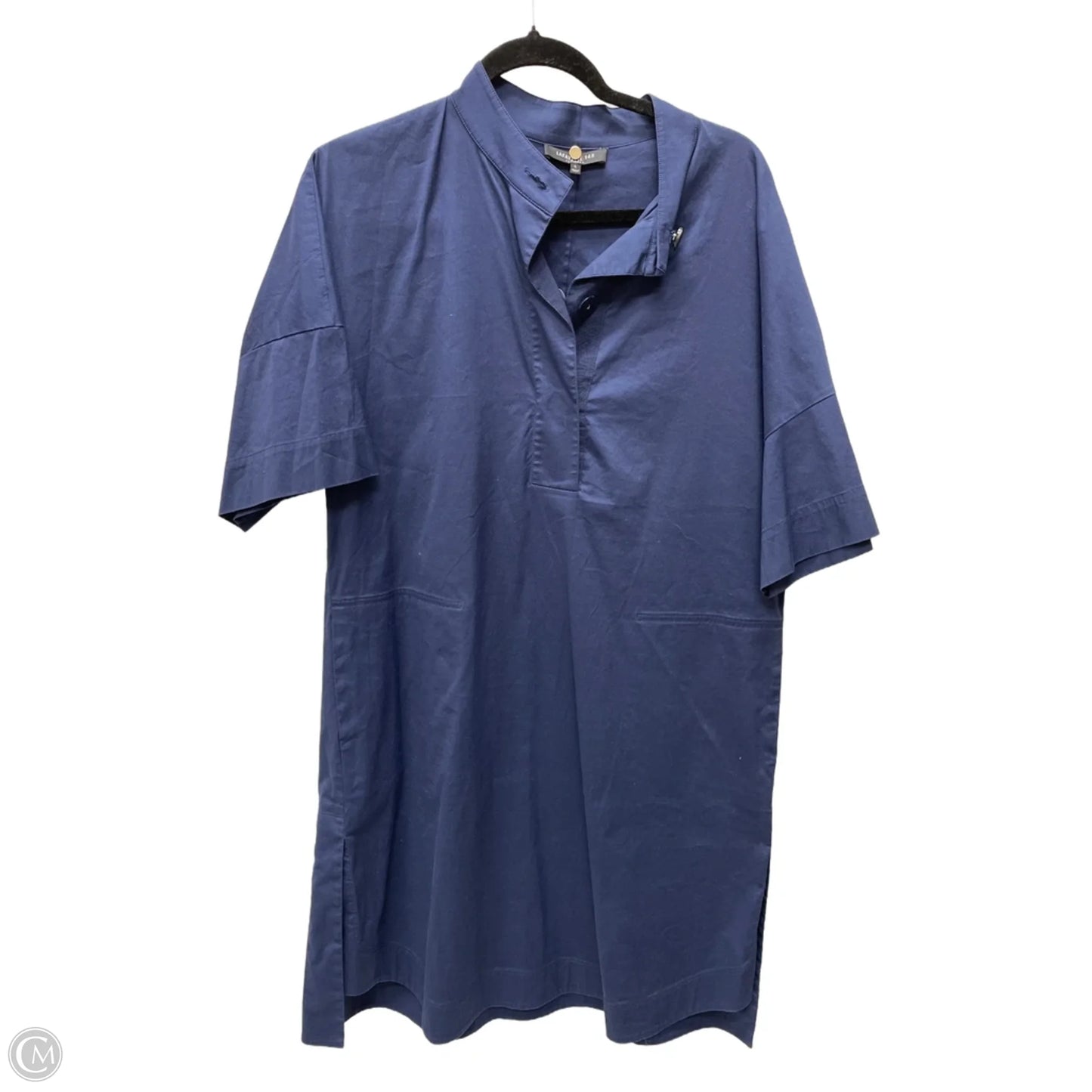 Dress Designer By Lafayette 148 In Navy, Size: L