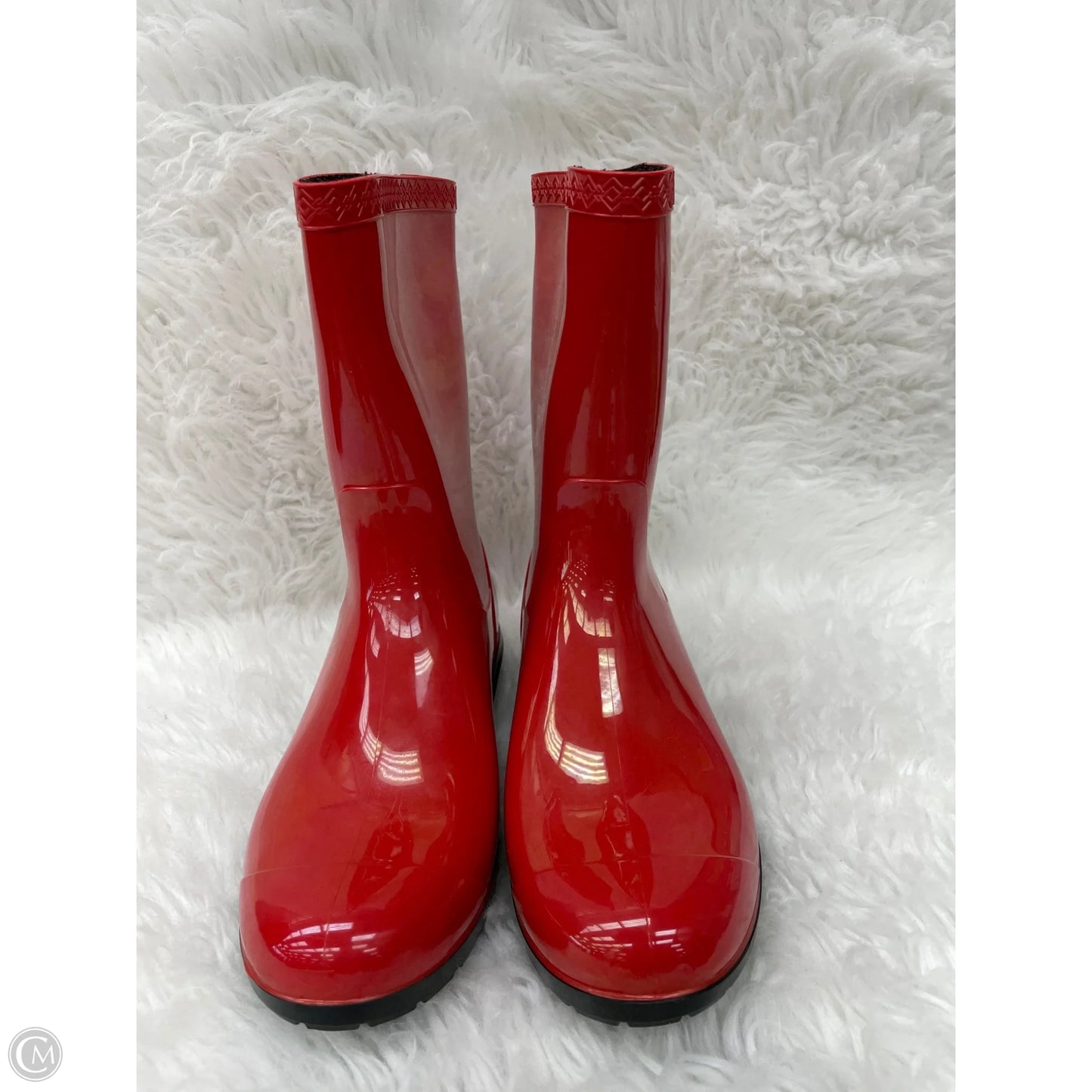 Boots Designer By Ugg In Red, Size: 9