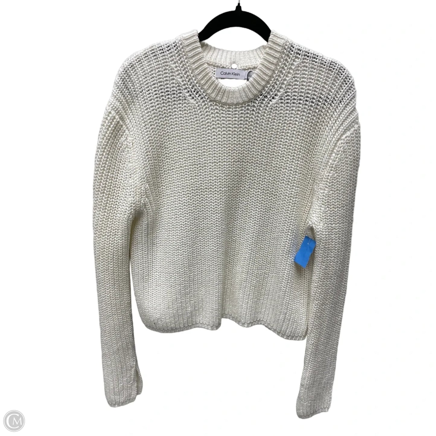 Sweater By Calvin Klein In Cream, Size: M