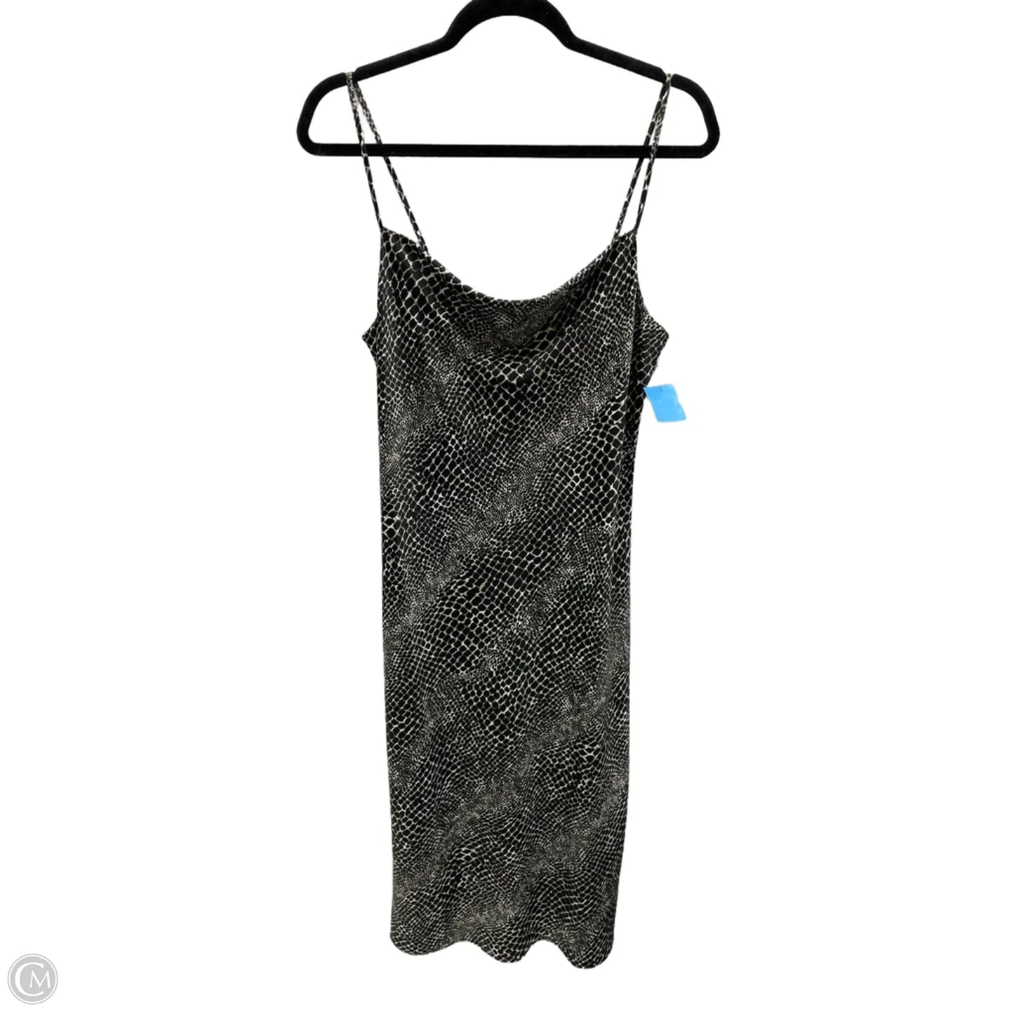 Dress Casual Midi By Banana Republic In Black & Cream, Size: S