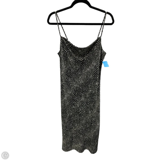 Dress Casual Midi By Banana Republic In Black & Cream, Size: S