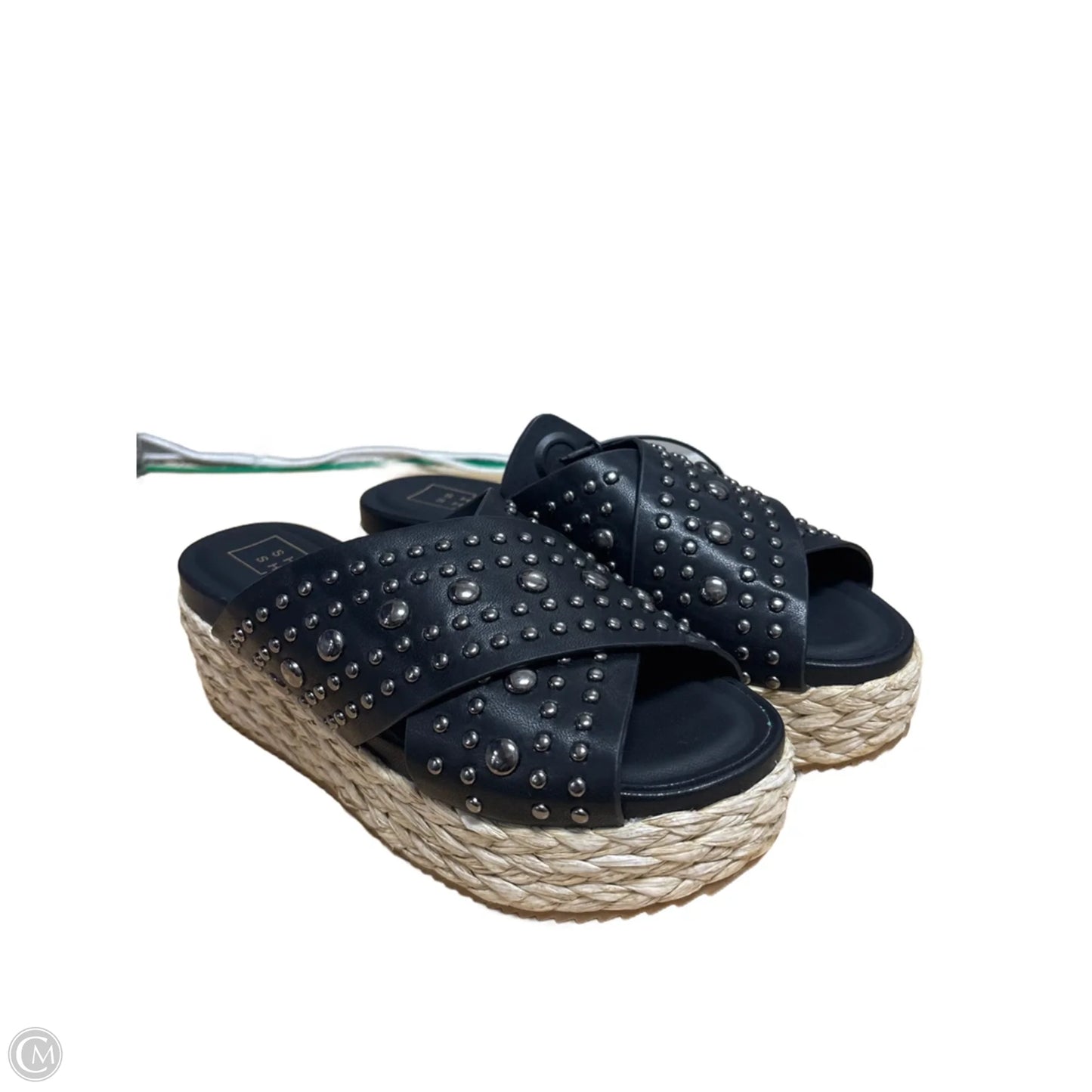 Sandals Heels Platform By Shu Shop In Black, Size: 8