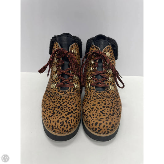 Boots Combat By Cole-haan In Animal Print, Size: 6.5