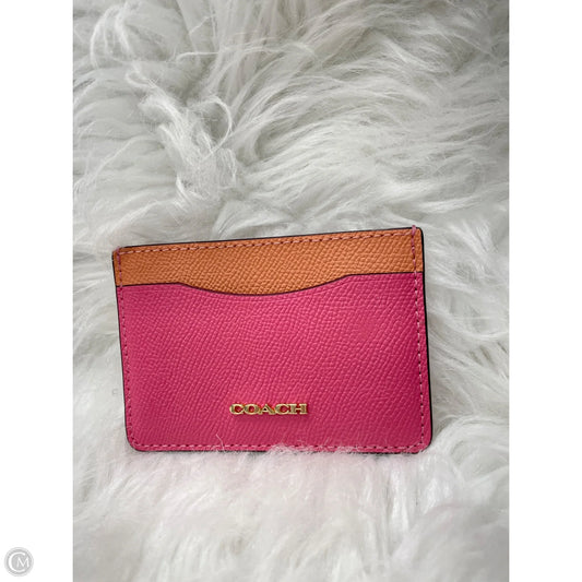 Id/card Holder Designer By Coach, Size: Small