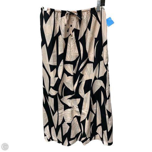 Skirt Midi By Clothes Mentor In Black & Pink, Size: 12