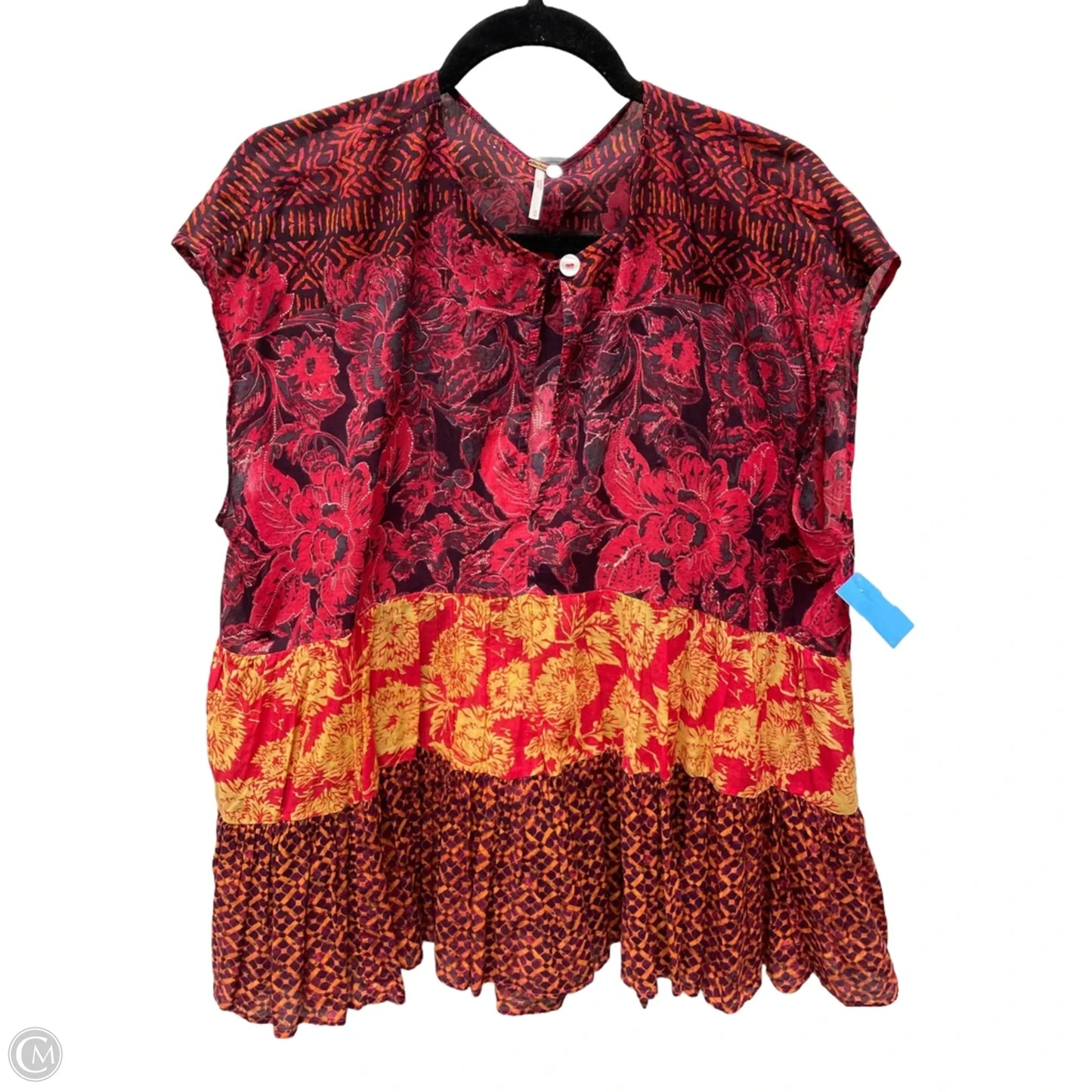 Top Sleeveless By Free People In Red, Size: M