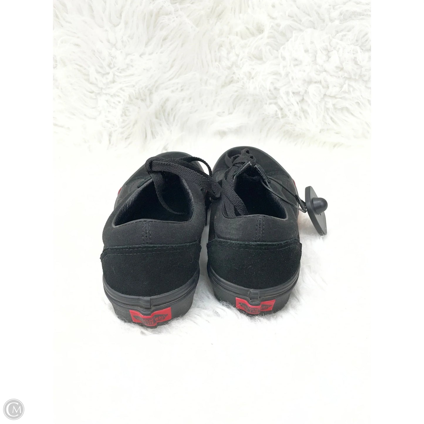 Shoes Sneakers By Vans In Black & Red, Size: 8