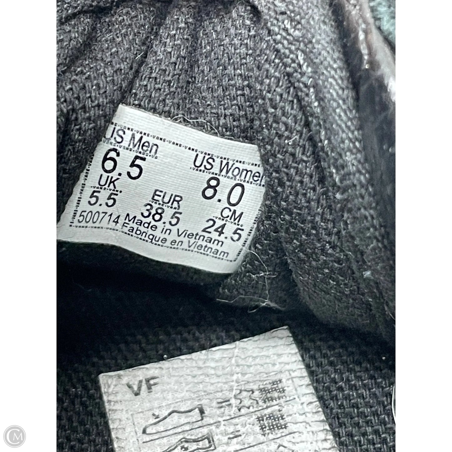 Shoes Sneakers By Vans In Black & Red, Size: 8