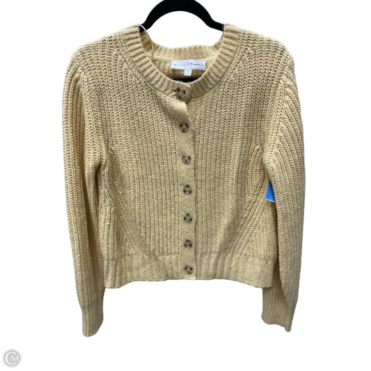 Sweater Cardigan By Chelsea And Theodore In Yellow, Size: L