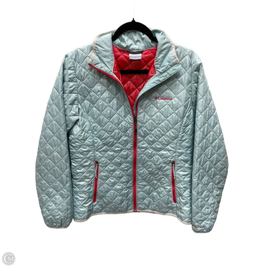Jacket Puffer & Quilted By Columbia In Blue & Red, Size: M