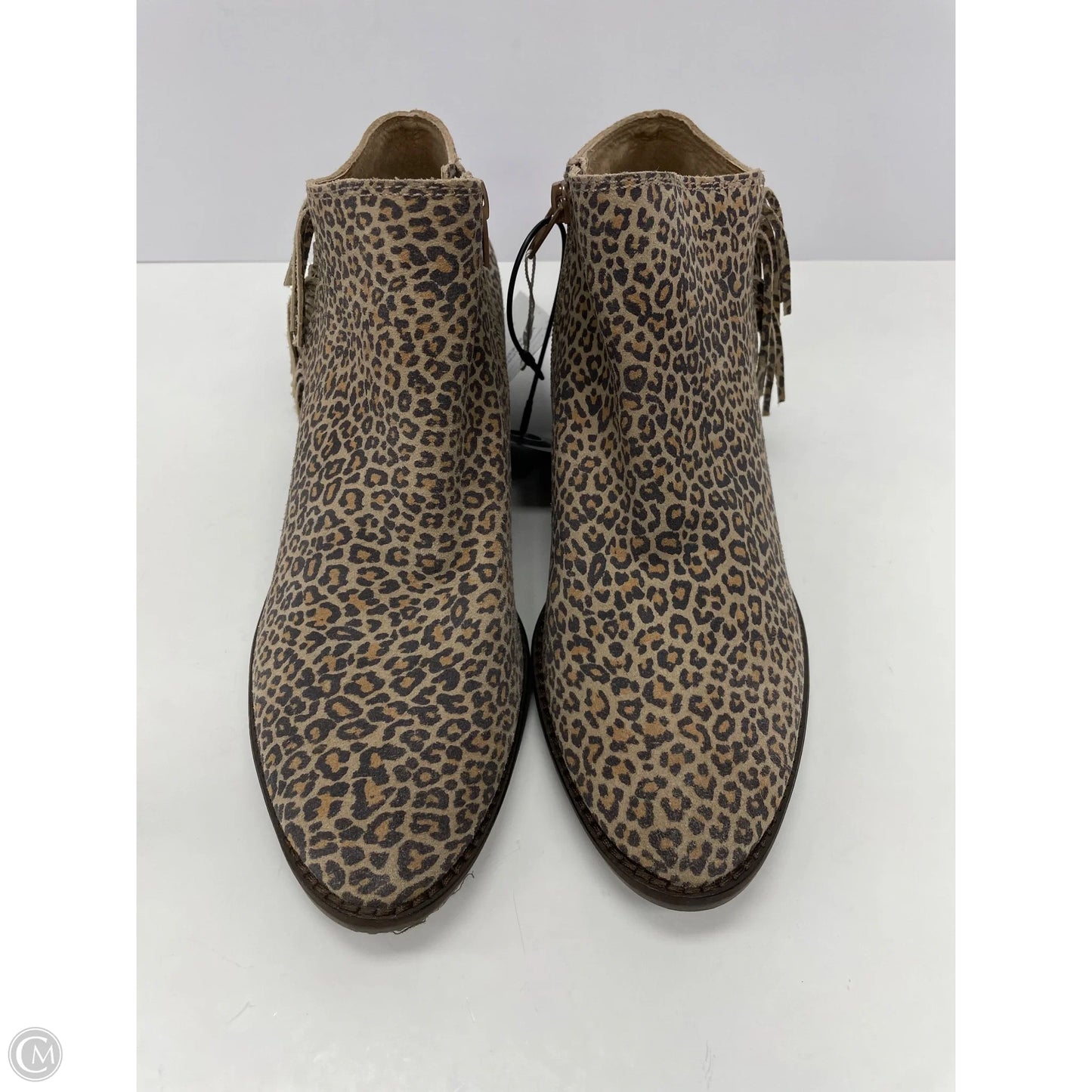 Boots Ankle Heels By Lucky Brand In Animal Print, Size: 9