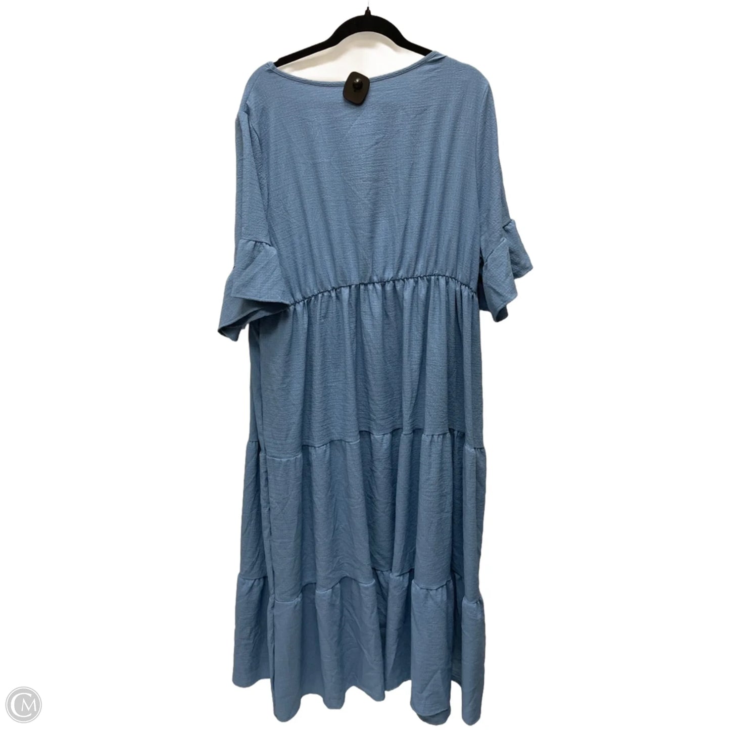Dress Casual Midi By Emery Rose In Blue, Size: 3x