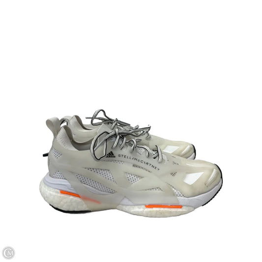 Shoes Luxury Designer By Stella Mccartney In Orange & White, Size: 7.5