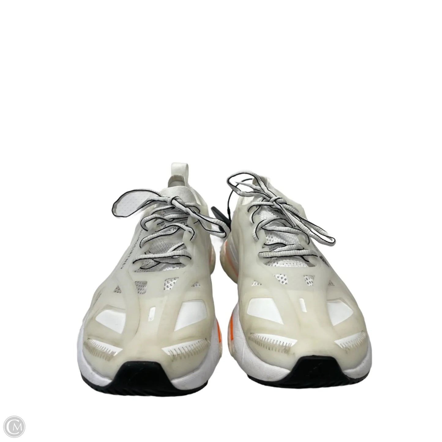 Shoes Luxury Designer By Stella Mccartney In Orange & White, Size: 7.5