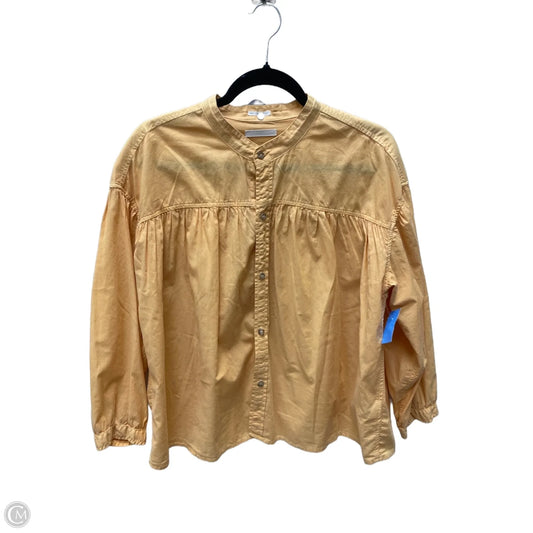 Top Long Sleeve By Mother In Orange, Size: L