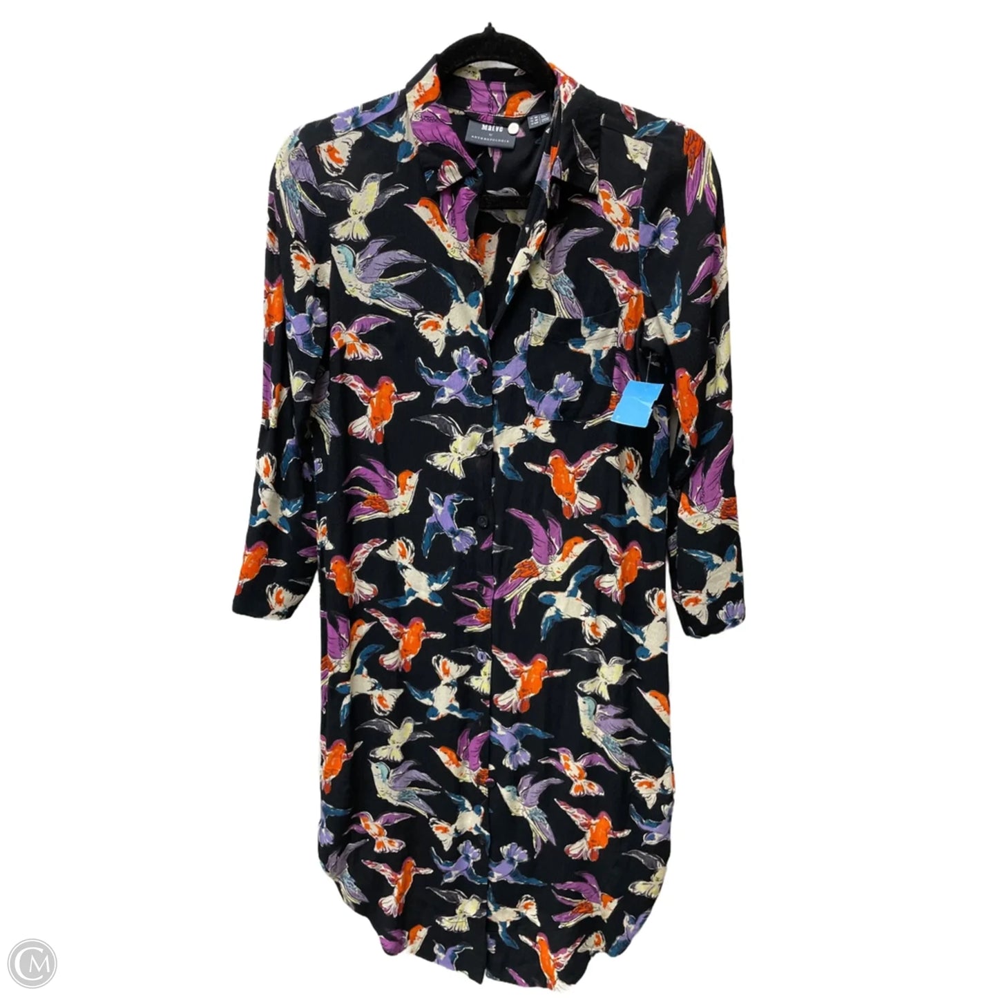 Dress Casual Midi By Maeve In Navy, Size: Xsp