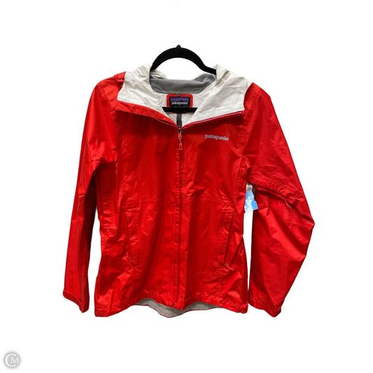 Jacket Windbreaker By Patagonia In Orange, Size: S