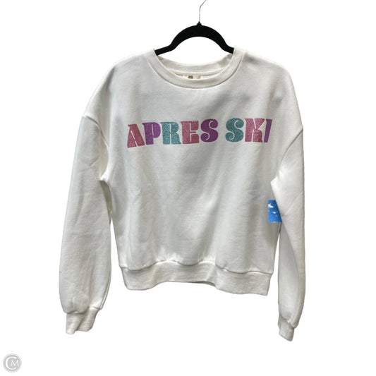 Sweatshirt Crewneck By Beach Riot In White, Size: S