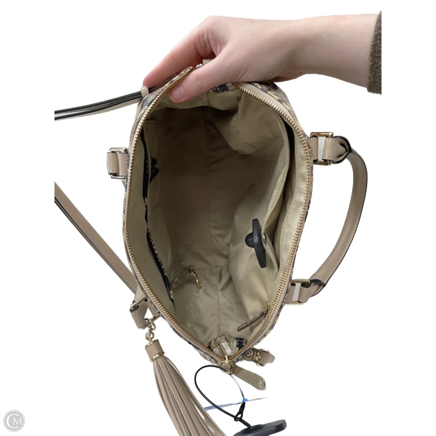 Handbag Designer By Brahmin, Size: Large