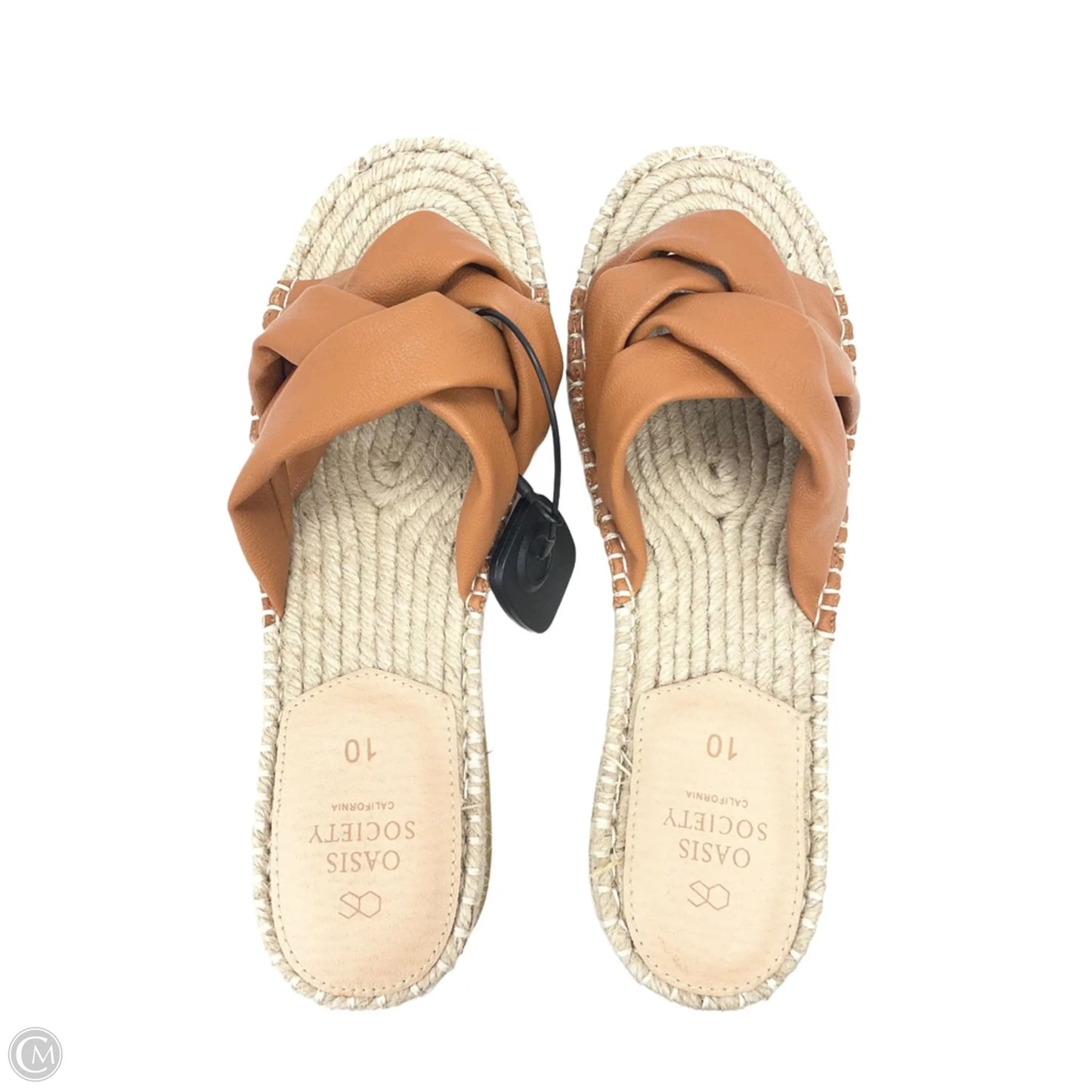 Sandals Flats By Oasis Society In Tan, Size: 10