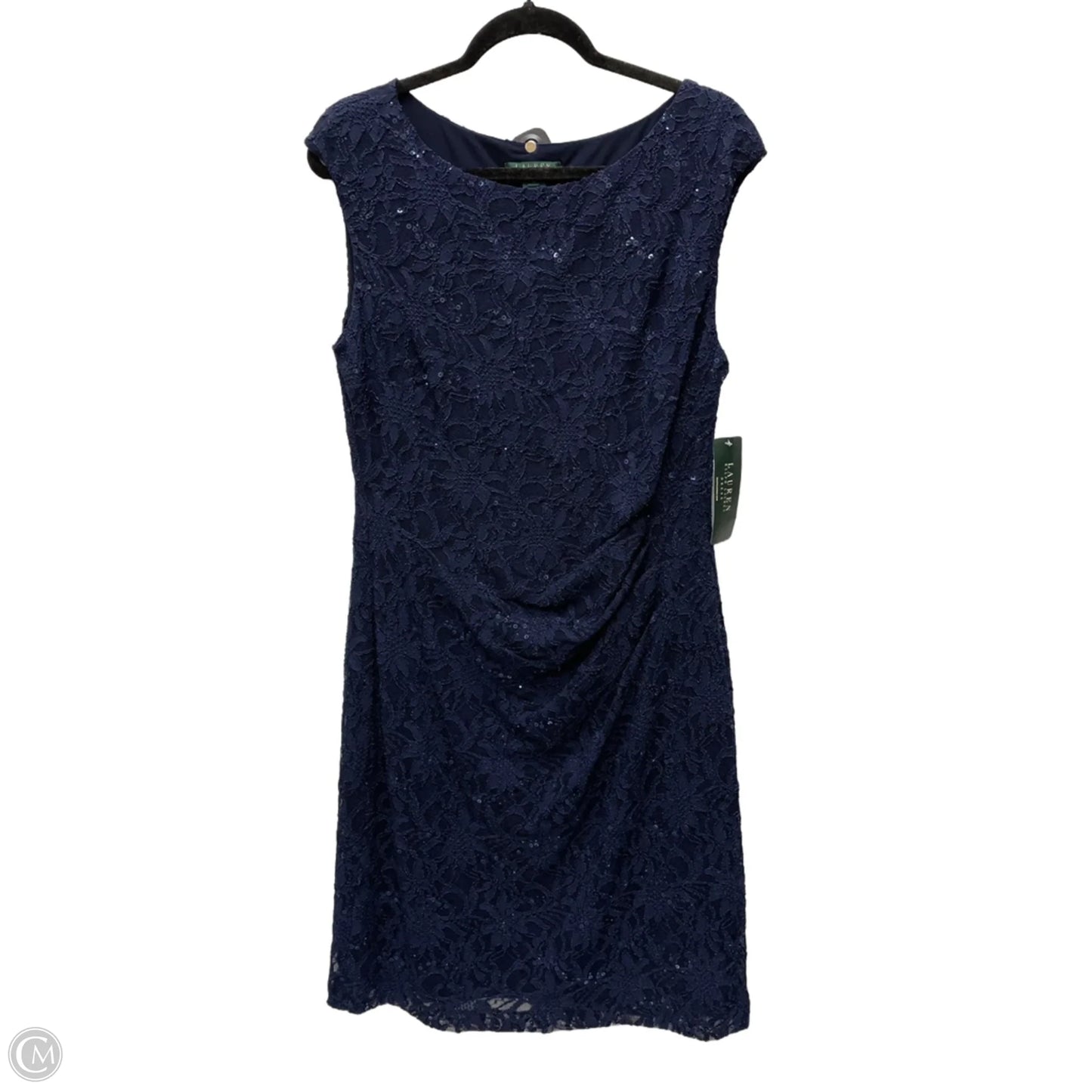Dress Party Short By Lauren By Ralph Lauren In Navy, Size: Xl