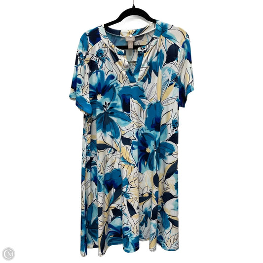 Dress Casual Short By Chicos In Blue, Size: Xl