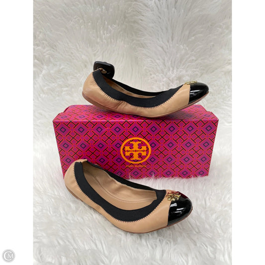 Shoes Designer By Tory Burch In Black & Tan, Size: 7.5
