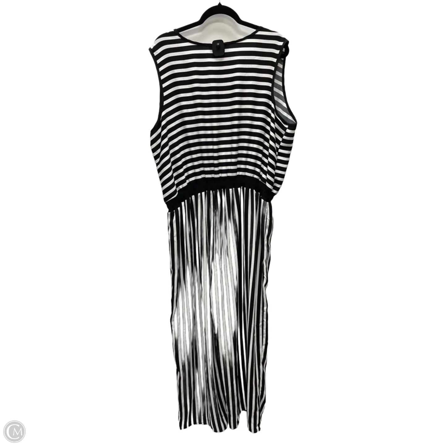 Jumpsuit By Ashley Stewart In Black & White, Size: 3x