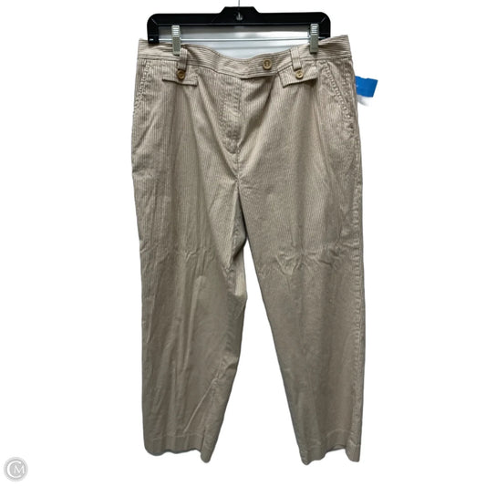Pants Cropped By Talbots In Tan, Size: 16