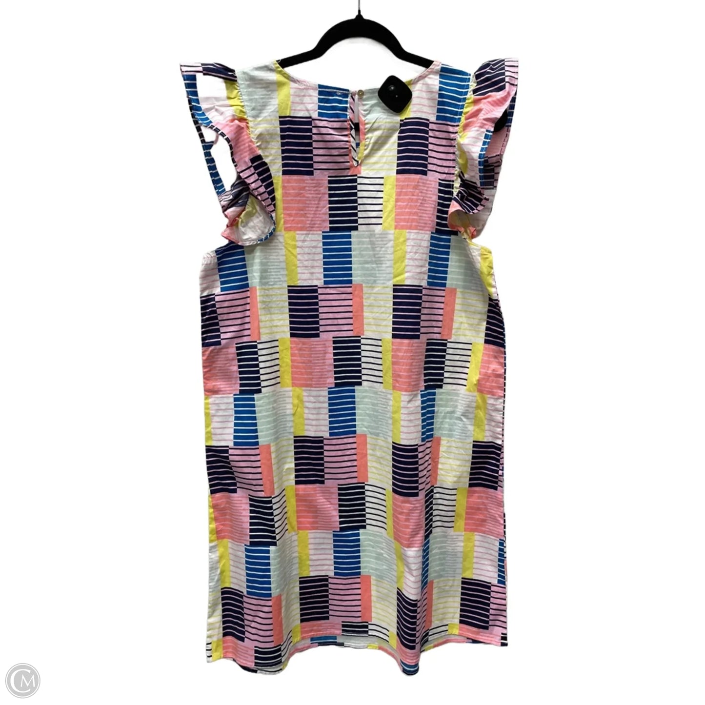 Dress Casual Short By Michelle Mcdowell In Geometric Pattern, Size: M