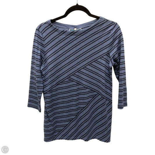 Top Long Sleeve By Karen Scott In Striped Pattern, Size: S
