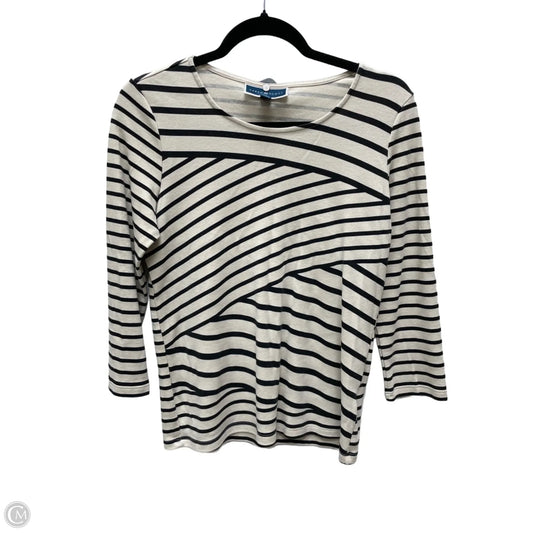 Top Long Sleeve By Karen Scott In Striped Pattern, Size: S