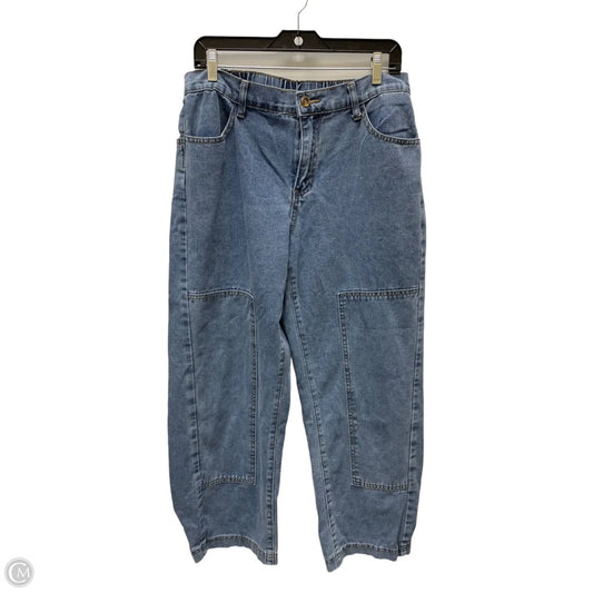 Jeans Wide Leg By Shein In Blue Denim, Size: 12