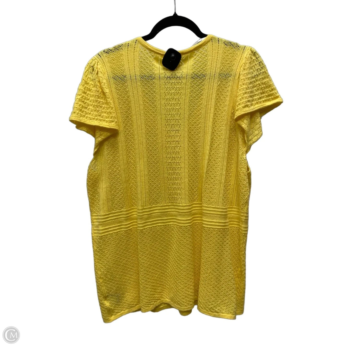 Top Short Sleeve By Torrid In Yellow, Size: 3x
