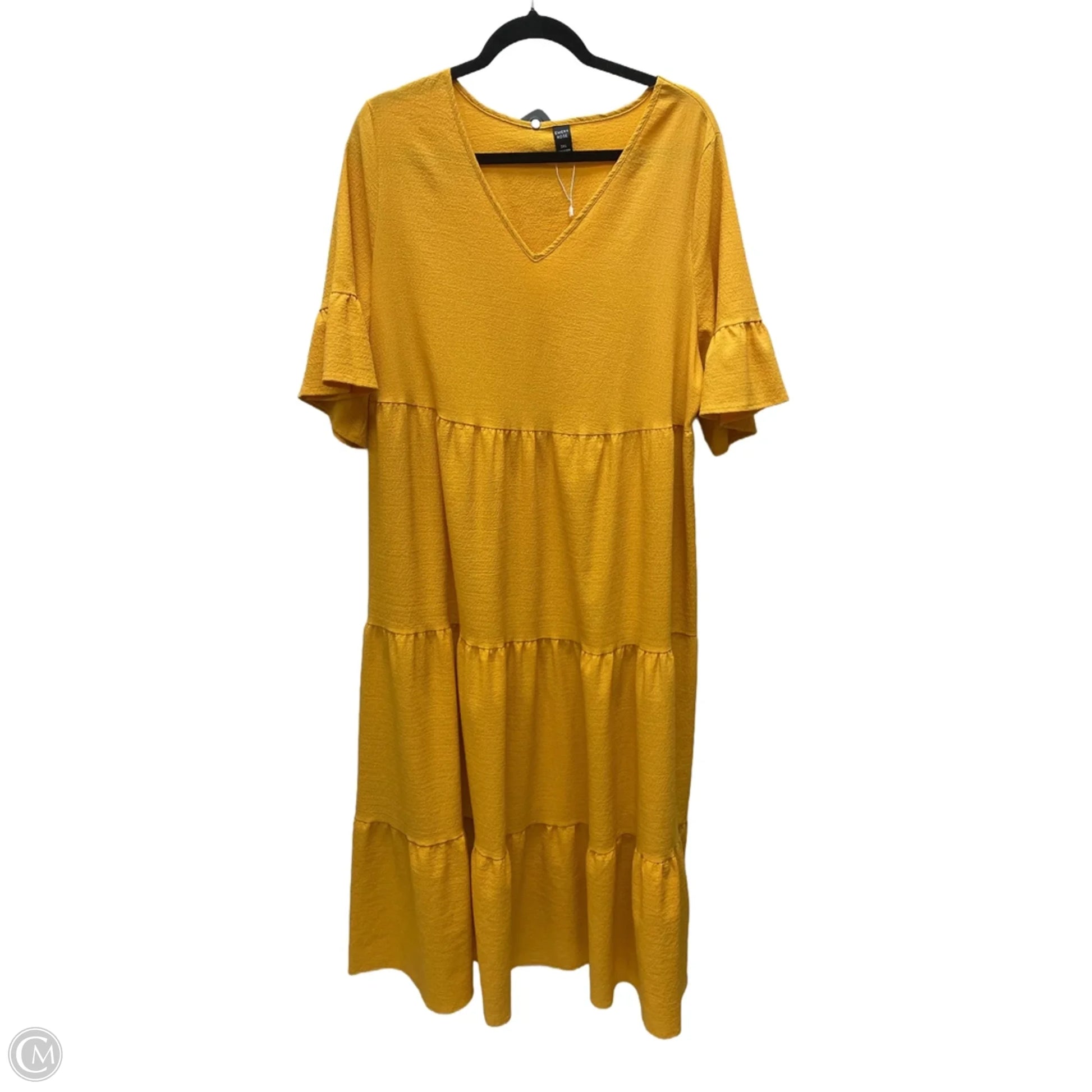 Dress Casual Midi By Emery Rose In Yellow, Size: 3x – Clothes Mentor  Cordova TN #245