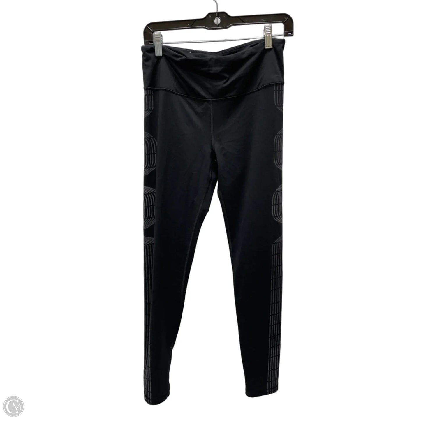 Athletic Leggings By Victorias Secret In Black & Grey, Size: M