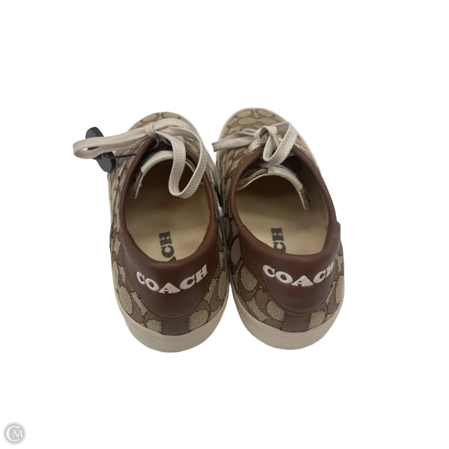 Shoes Designer By Coach In Tan & White, Size: 9.5