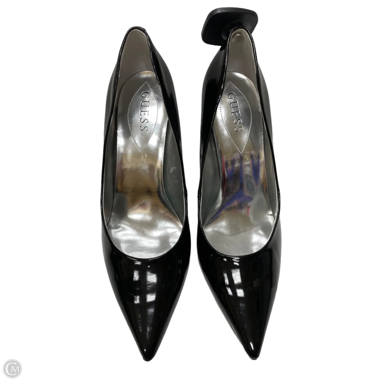 Shoes Heels Stiletto By Guess In Black, Size: 9.5